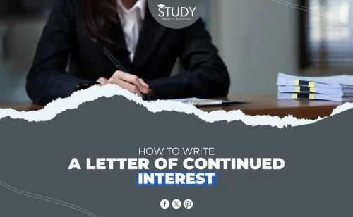 How to Write a Letter of Continued Interest