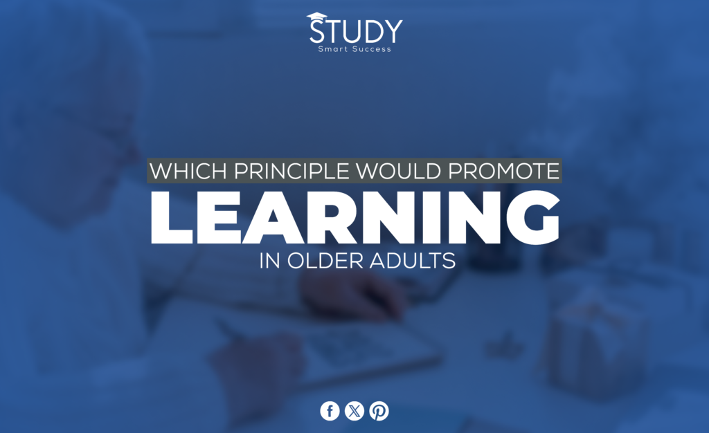 Which Principle Would Promote Learning in Older Adults