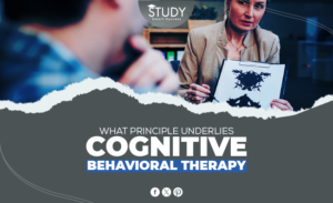 what principle underlies cognitive behavioral therapy